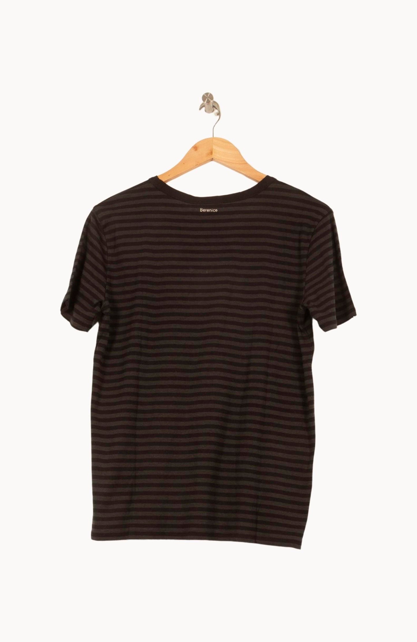 Tee-shirt Rayé Vert et Noir - Taille S/36