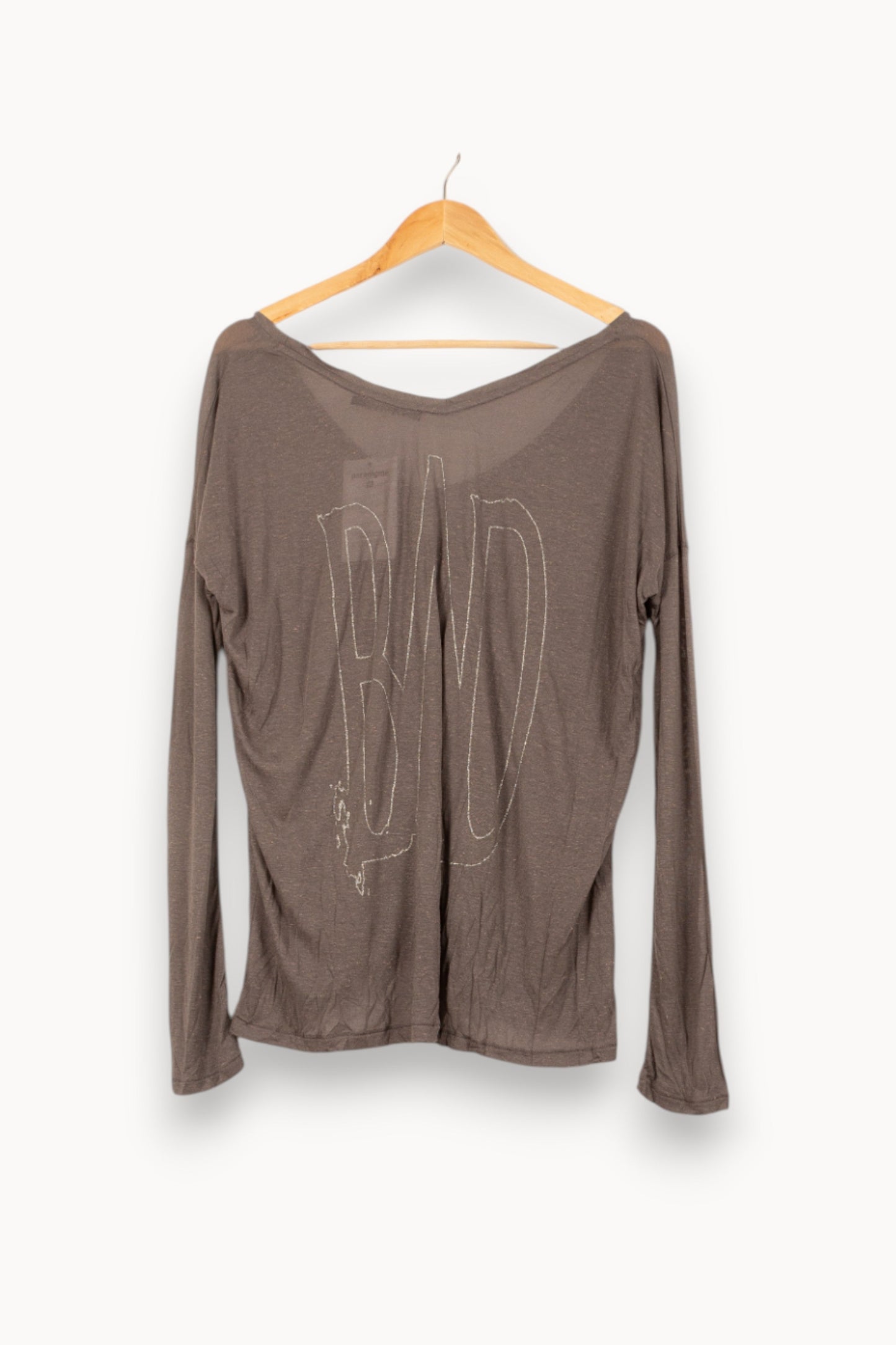 Tee-shirt Manches Longues Gris - Taille L/40