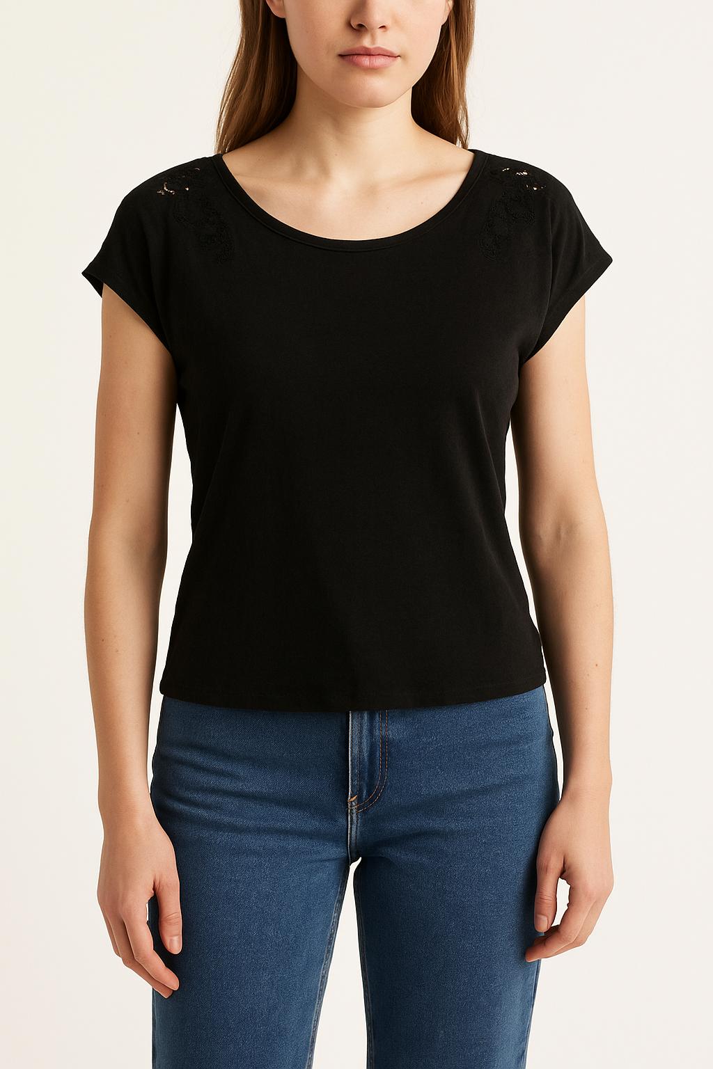 Tee-shirt Noir - Taille S/36