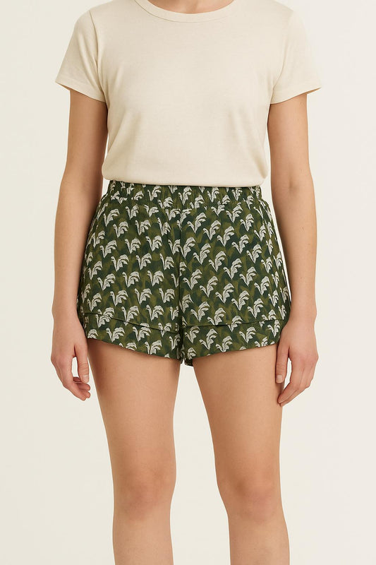 Short Vert et Blanc - Taille XS/34