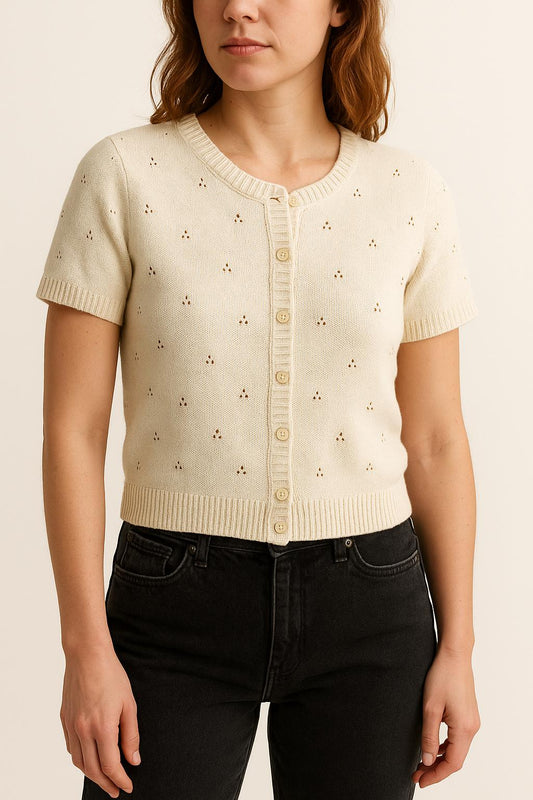 Cardigan Beige - Taille XS/34