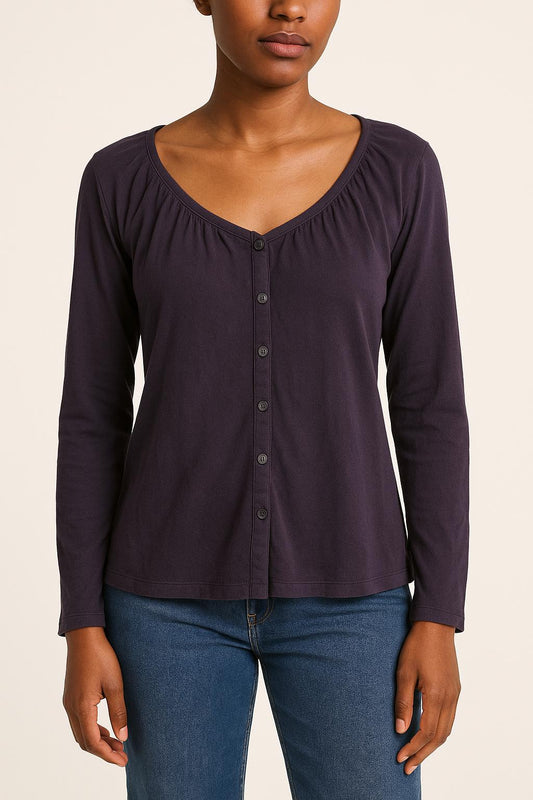 Blouse Violette - Taille TU