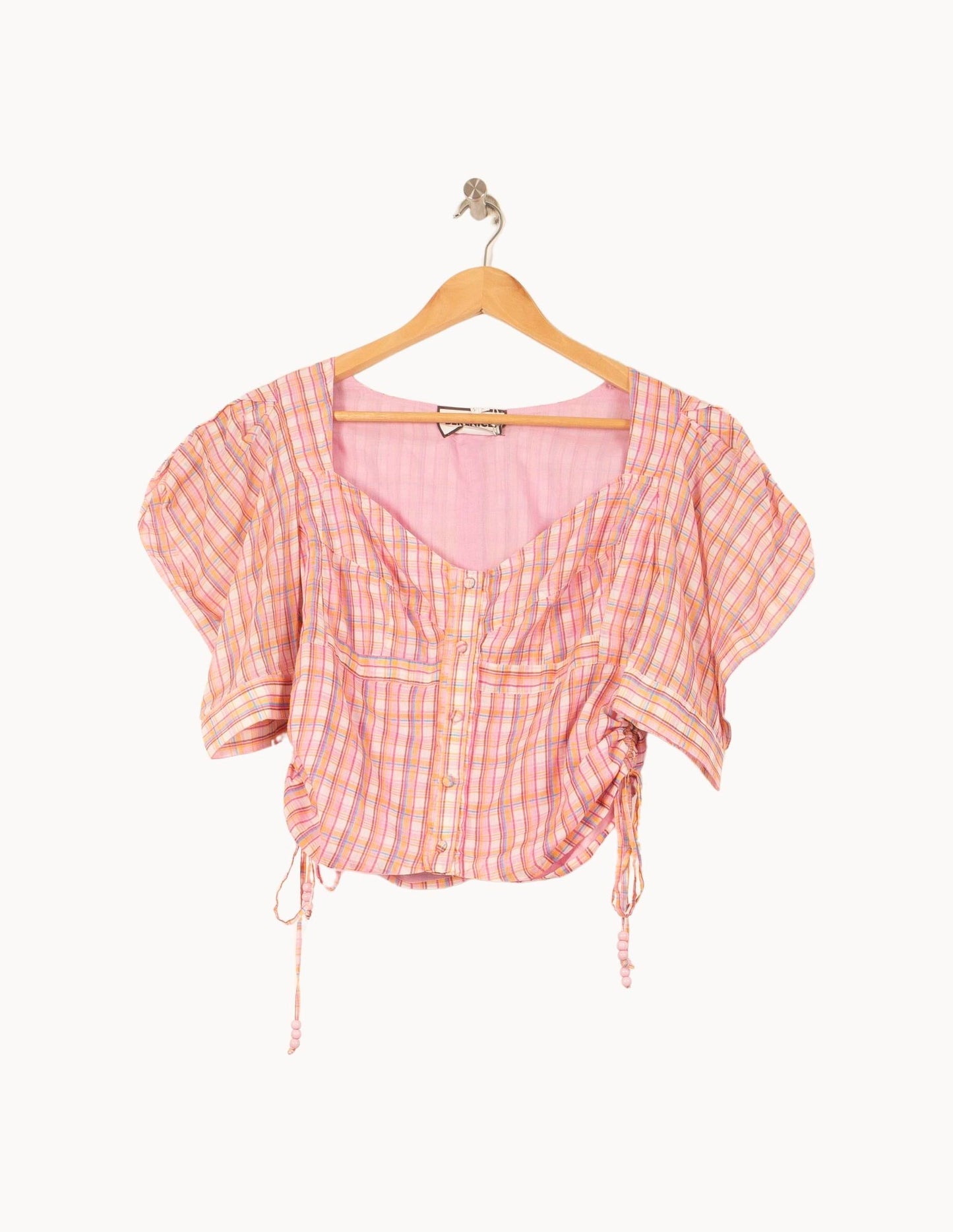 Blouse Rose et Orange - Taille S/36