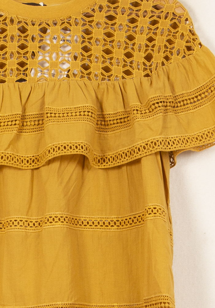 Blouse orange - Taille S/36