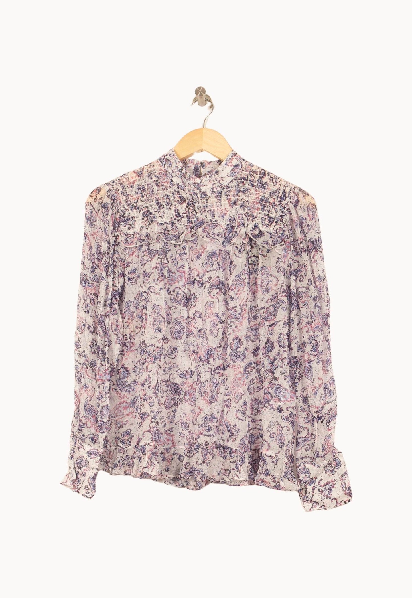 Blouse Violet et Rose - Taille S/36