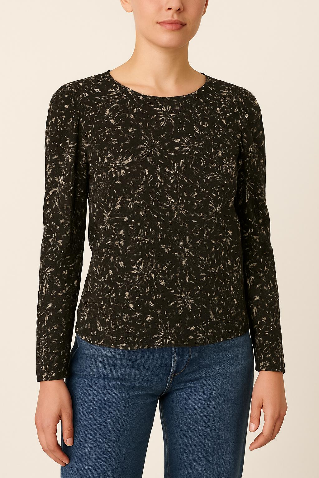 Blouse Noire et Blanche - Taille M/38