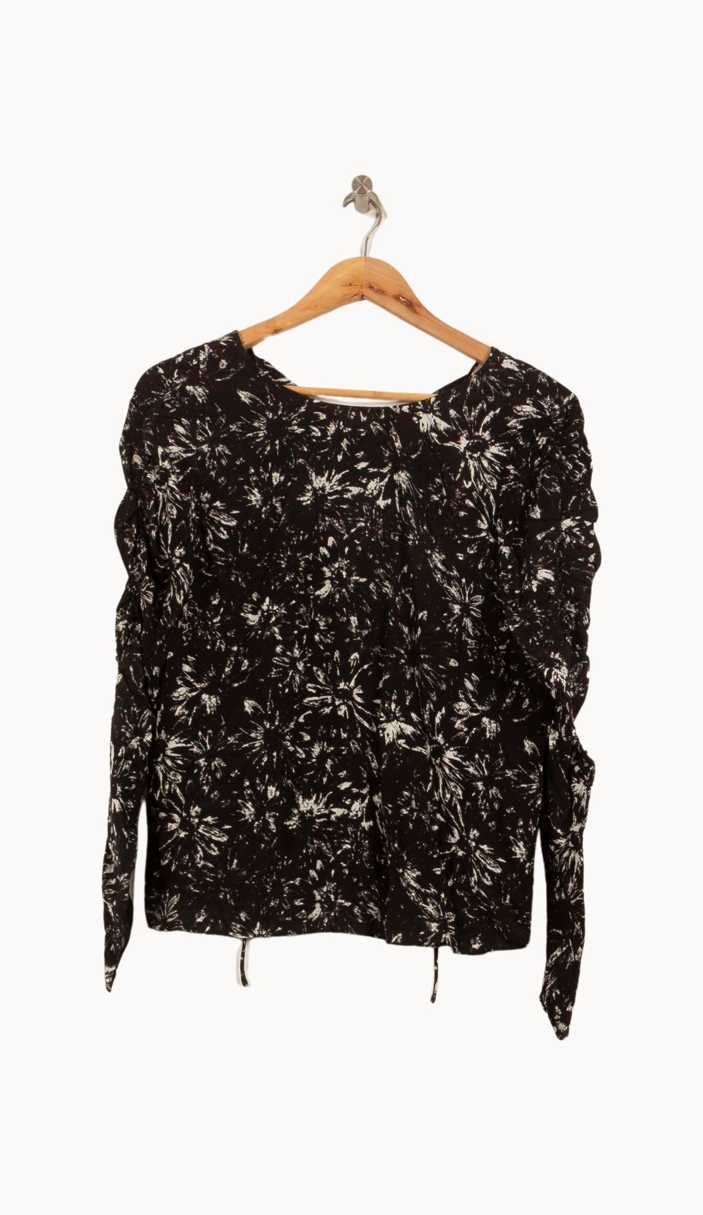 Blouse Noire et Blanche - Taille S/36