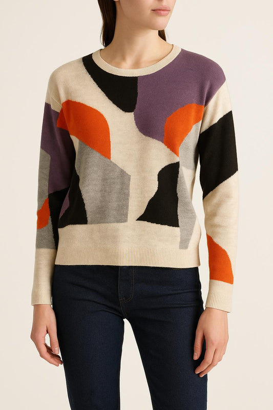 Pull Multicolore - Taille XS/34