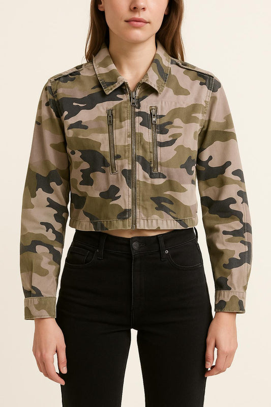 Veste Camouflage Multicolore - Taille XS/34