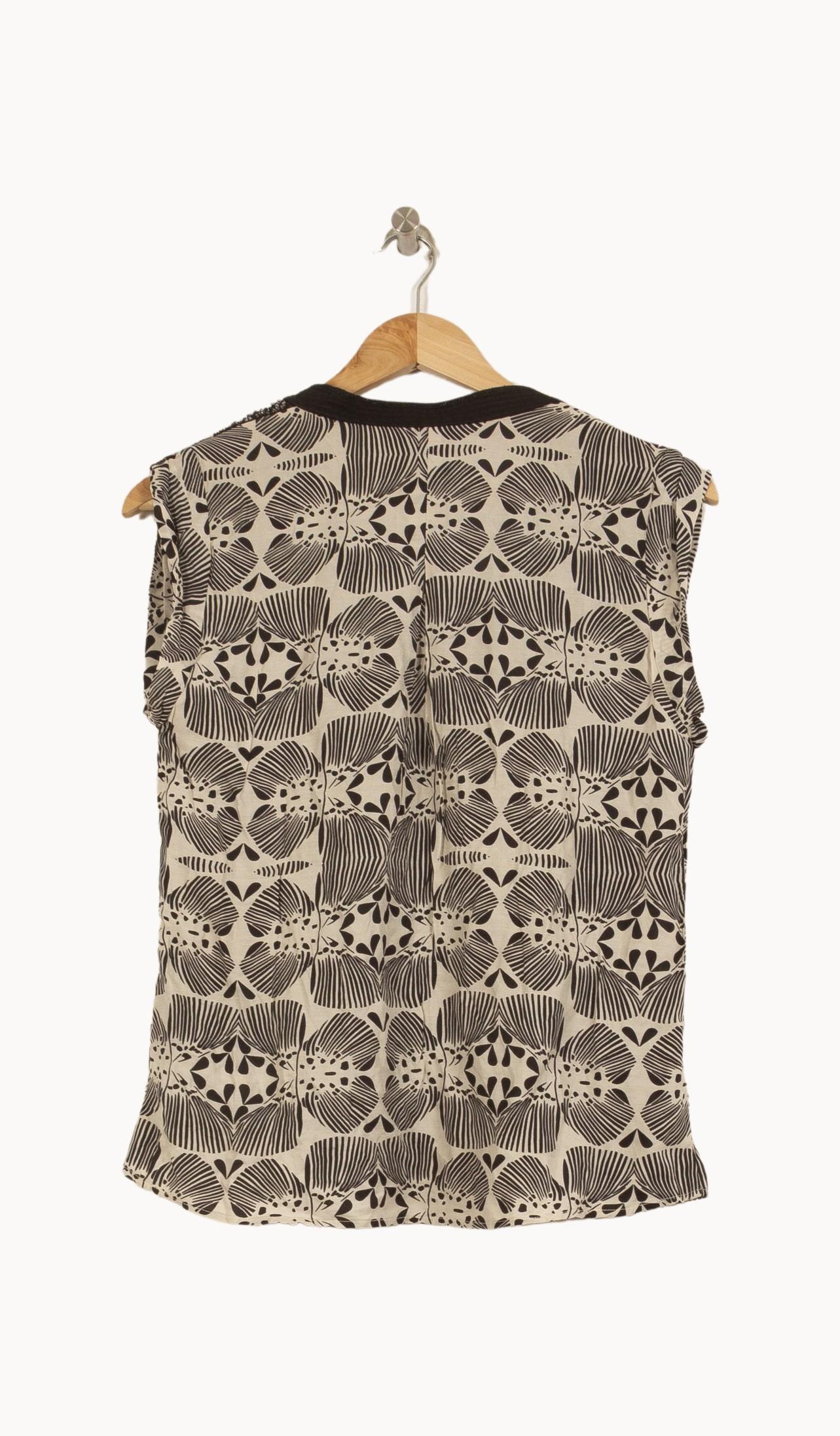 Débardeur Noir et Beige - Taille M/38