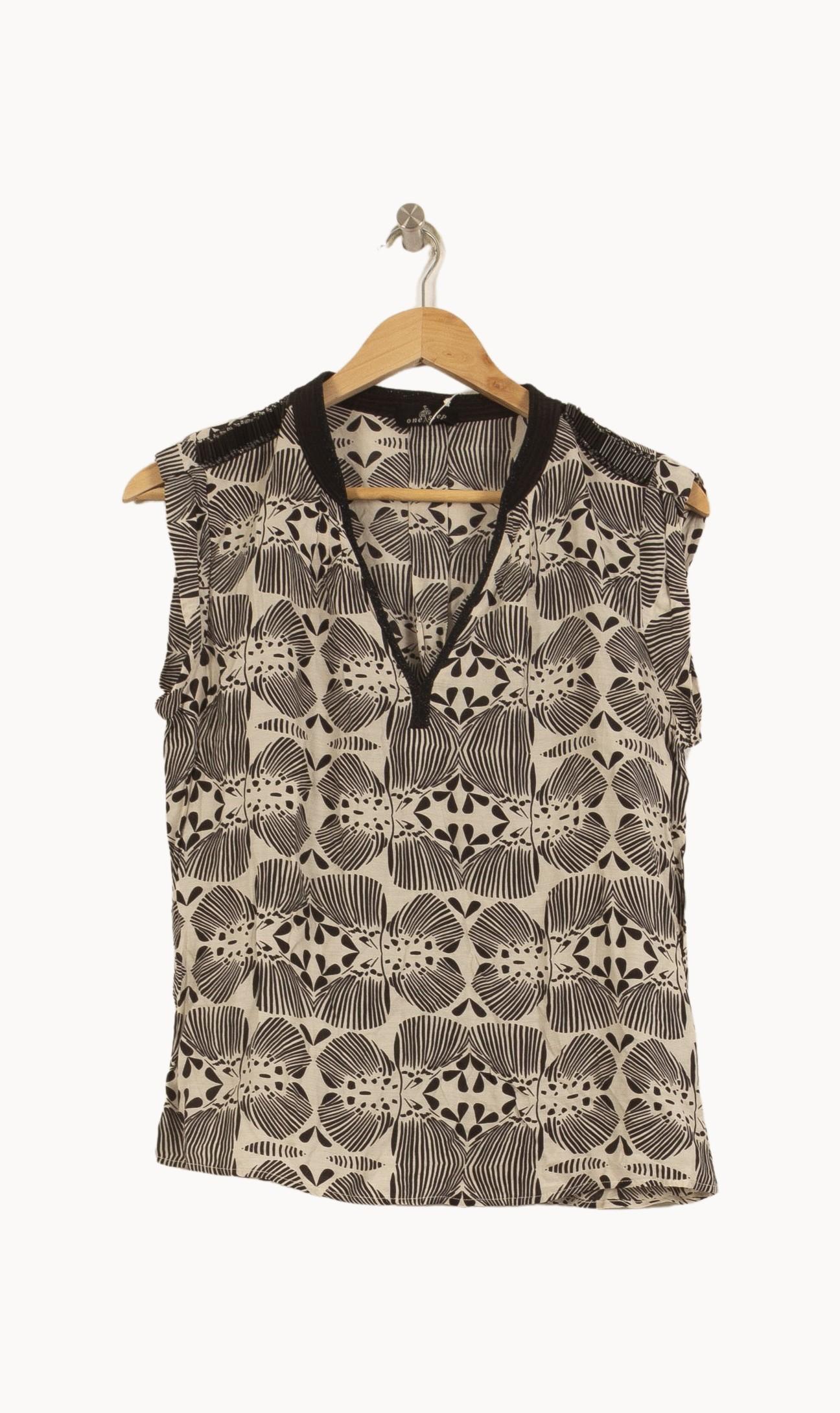 Débardeur Noir et Beige - Taille M/38