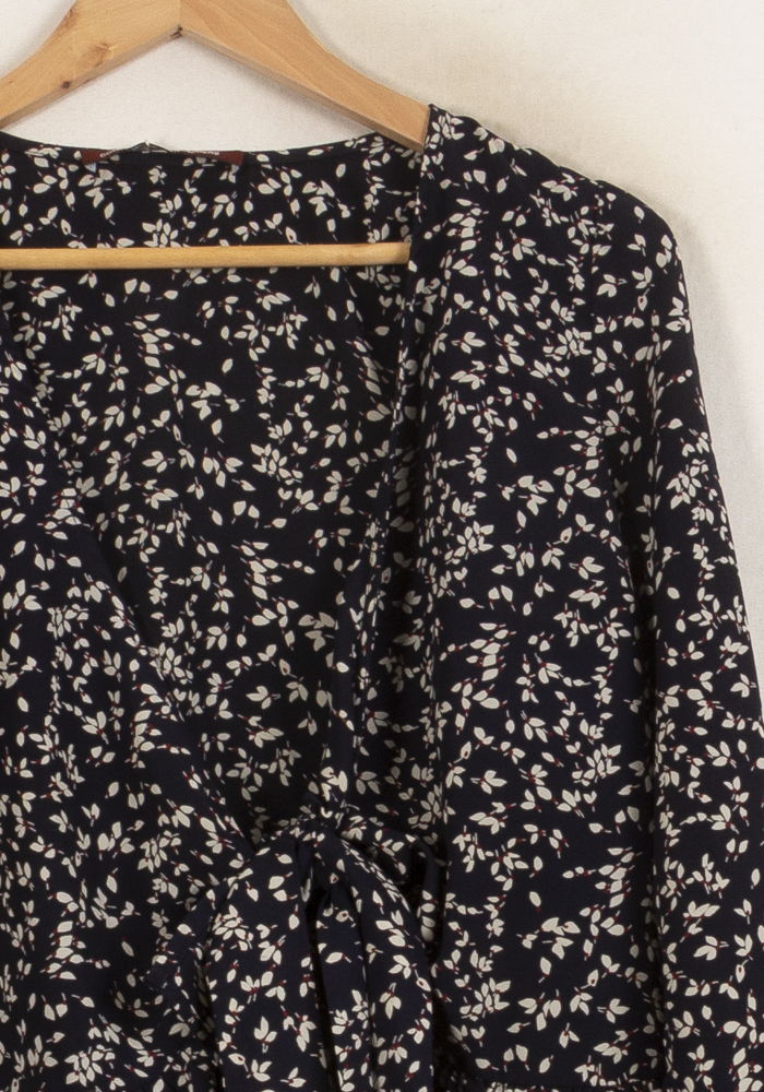 Blouse Noire et Blanche - Taille XS/34