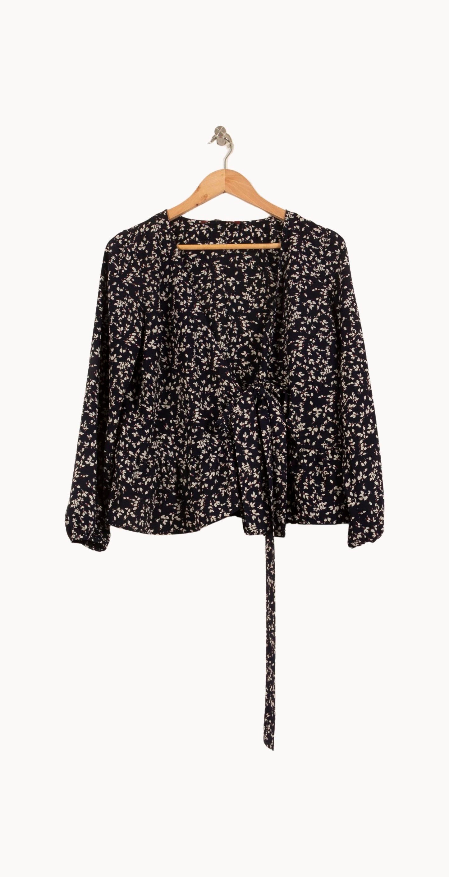 Blouse Noire et Blanche - Taille XS/34