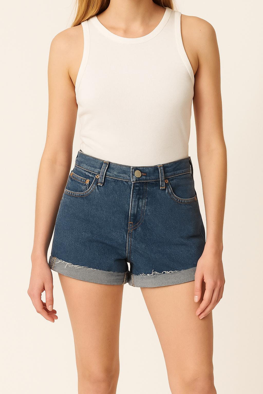 Short et Jean Bleu - Taille XXS/32