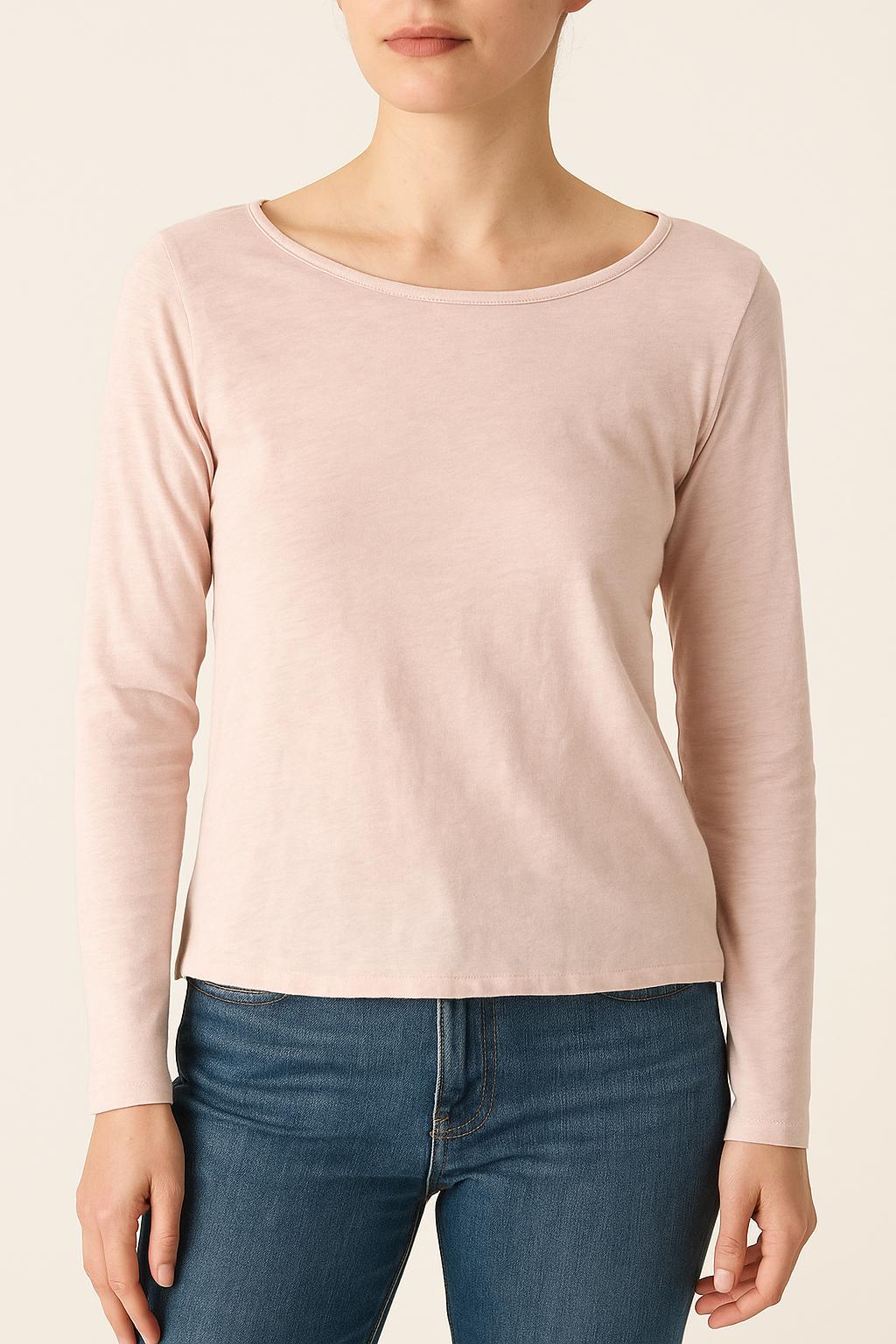 Tee-shirt Manches Longues Rose - Taille S/36
