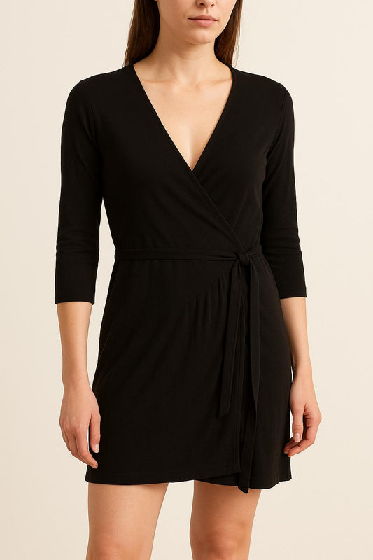 Robe Portefeuille Noire - Taille S/36
