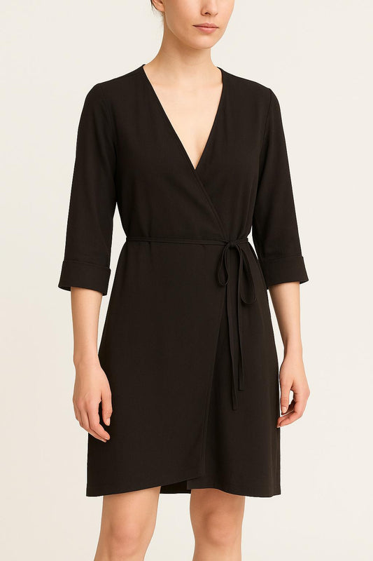 Robe Portefeuille Noire - Taille S/36