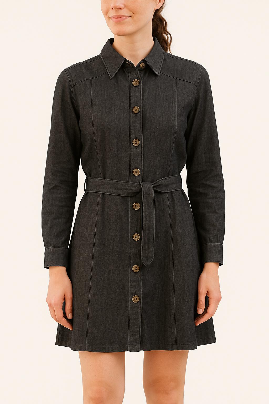 Robe Chemise Bleue - Taille XS/34