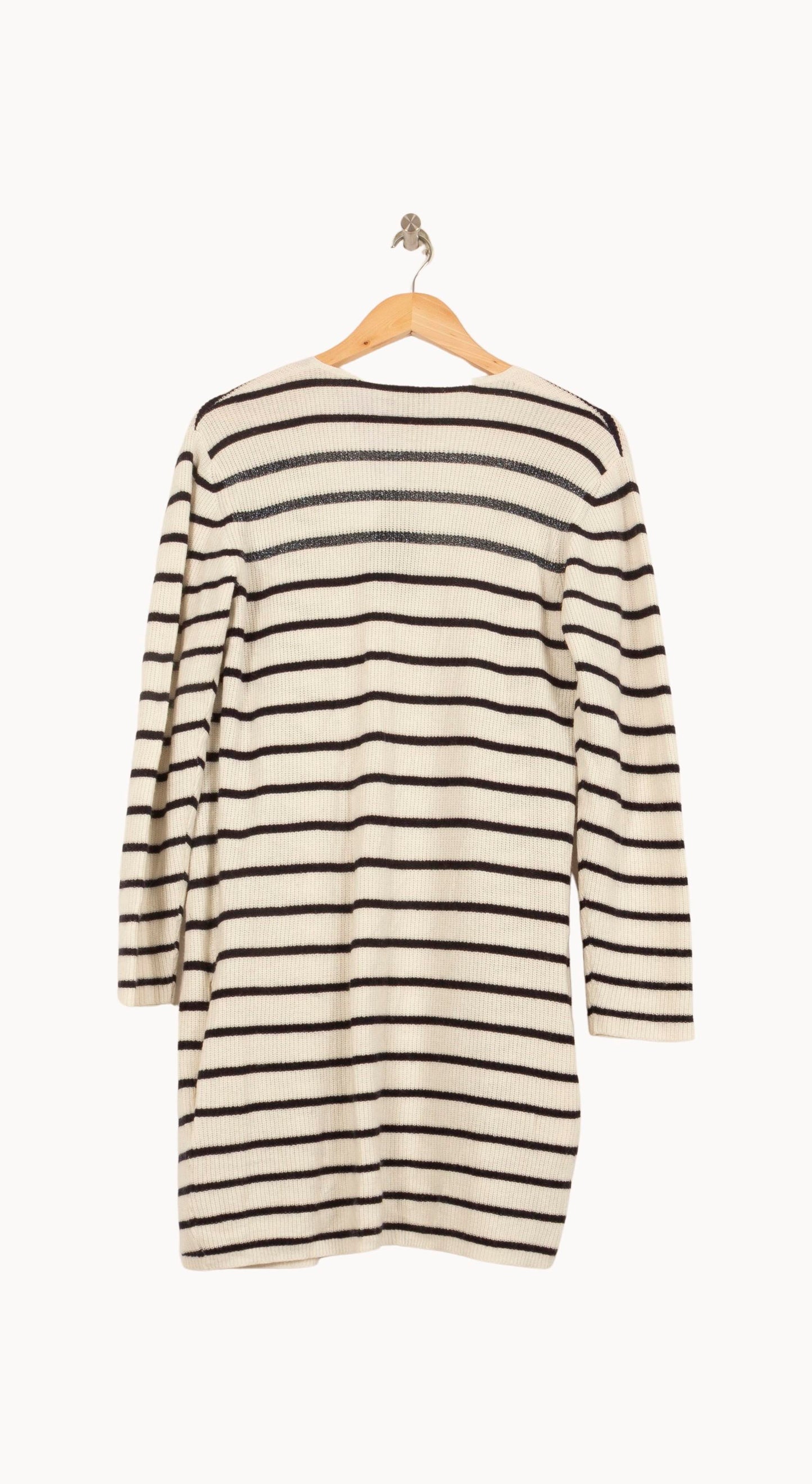 Cardigan Blanc et Noir - Taille S/36