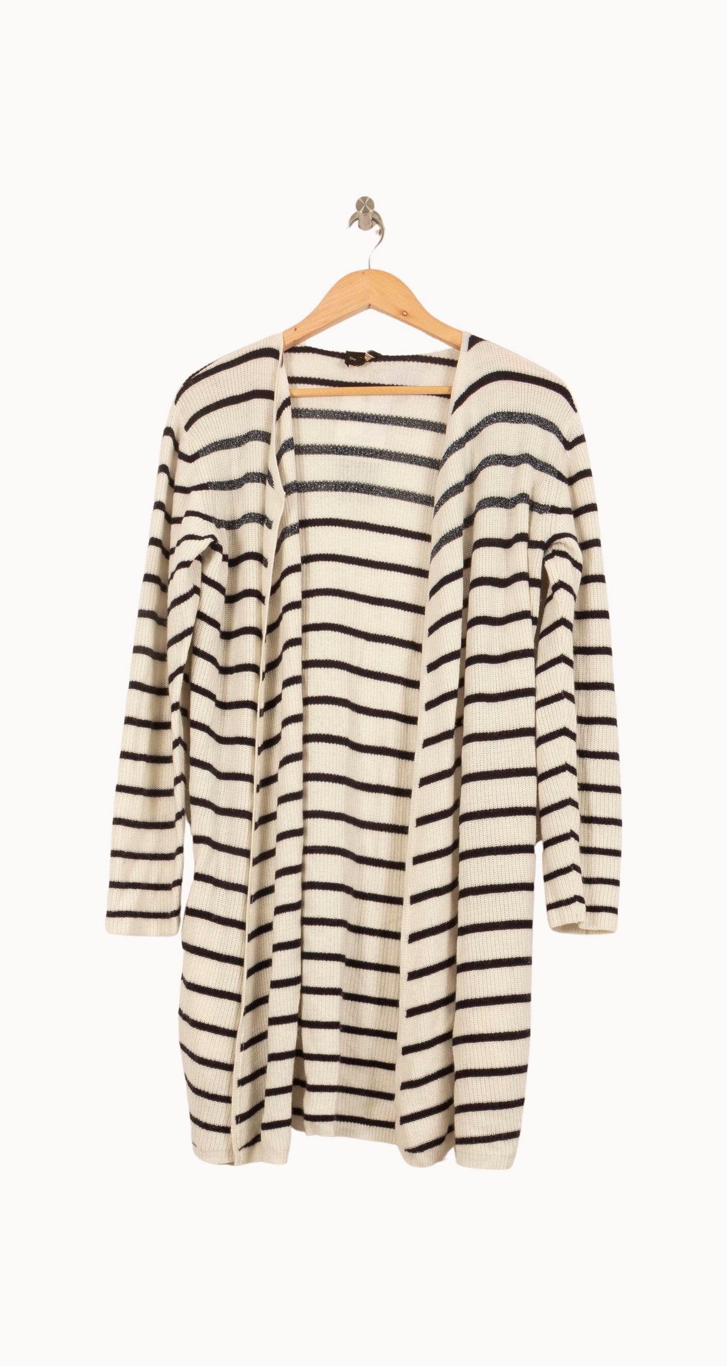 Cardigan Blanc et Noir - Taille S/36