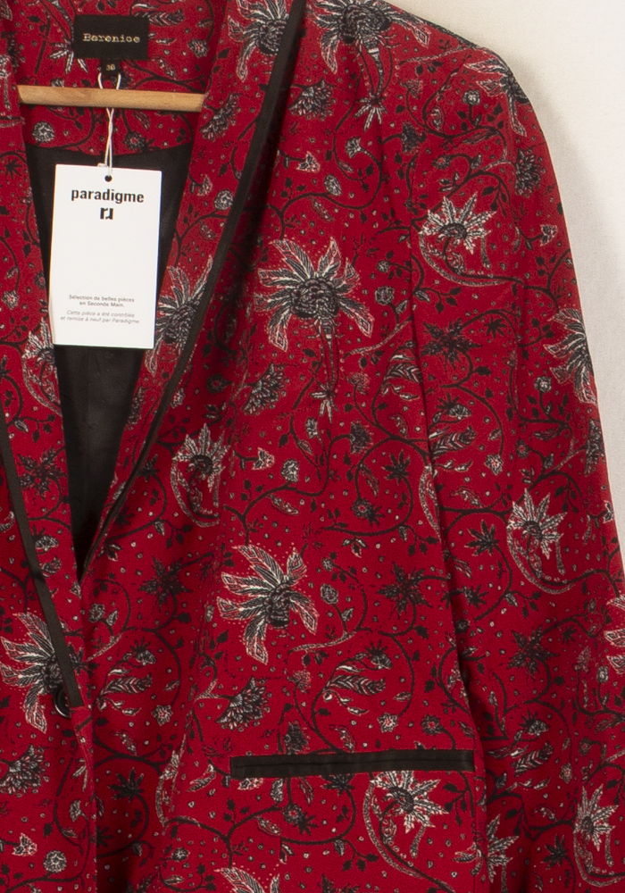 Blazer Rouge et Noir - Taille S/36