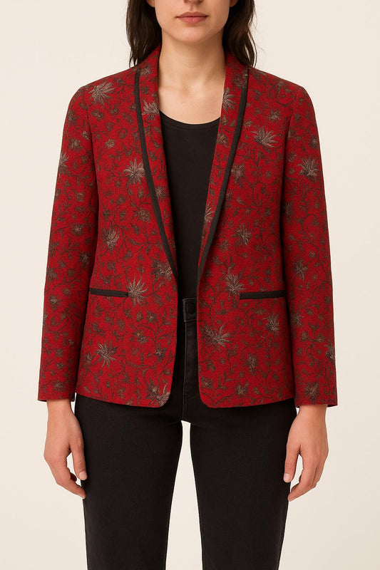 Blazer Rouge et Noir - Taille S/36
