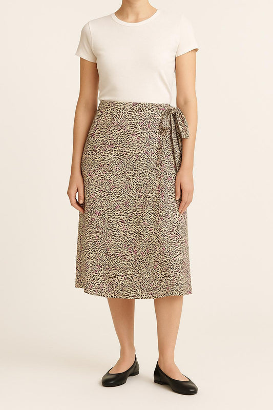 Jupe Portefeuille Multicolore - Taille M/38