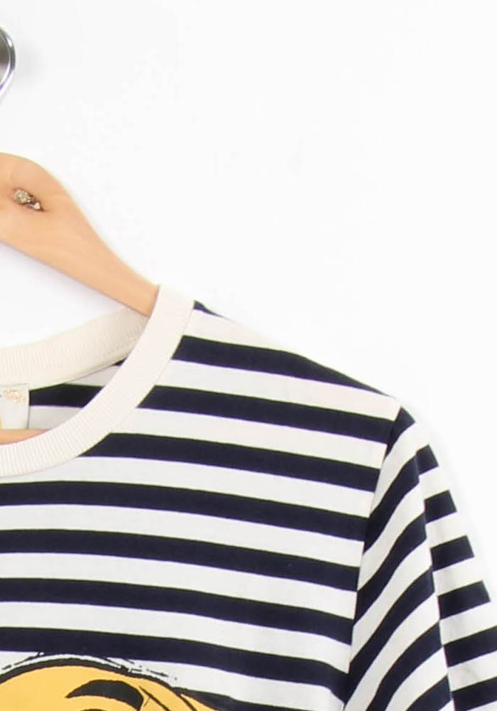 Tee-shirt Rayé Bleu Marine et Blanc - Taille S/36