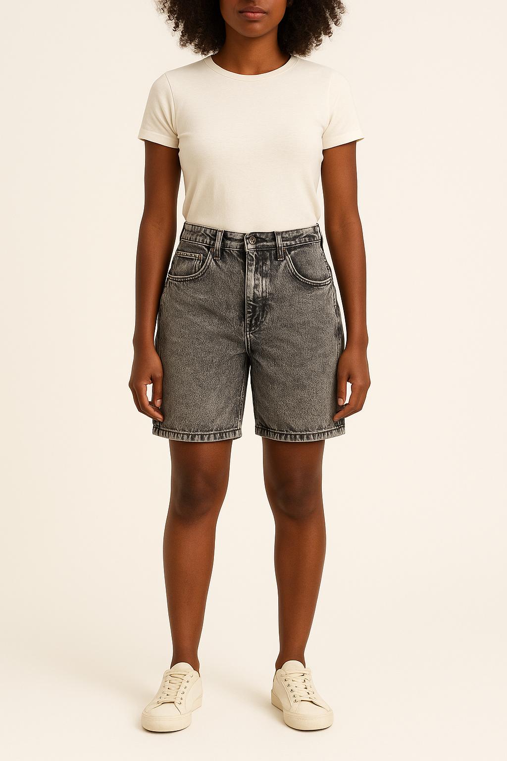 Short en Jean Gris - Taille XS/34