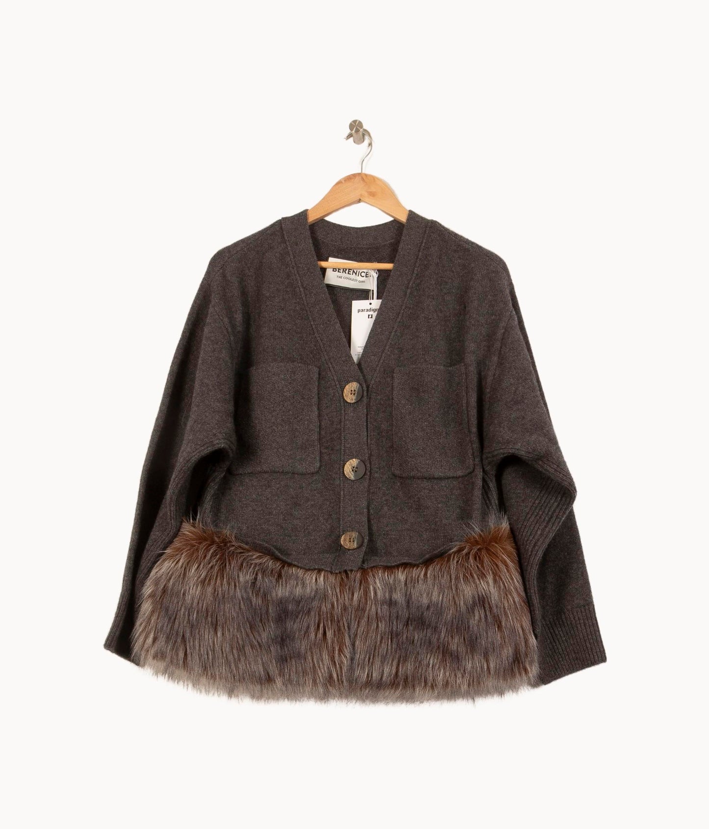 Veste Grise et Marron - Taille S/36