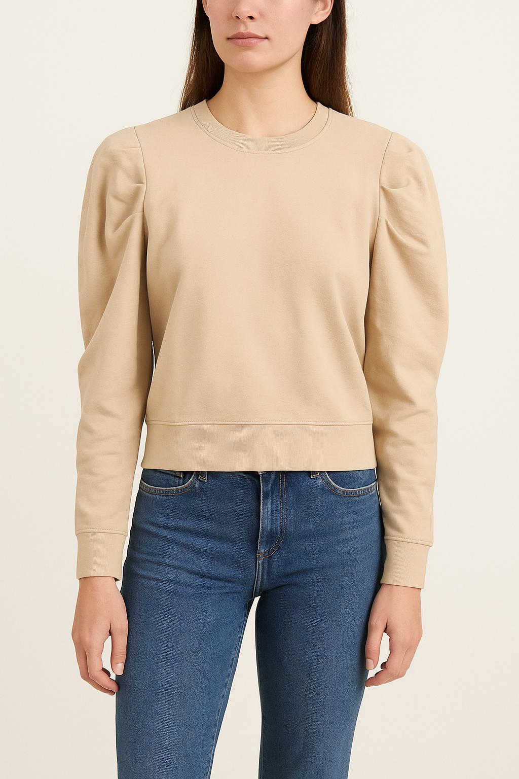 Sweat-shirt beige - Taille S/36