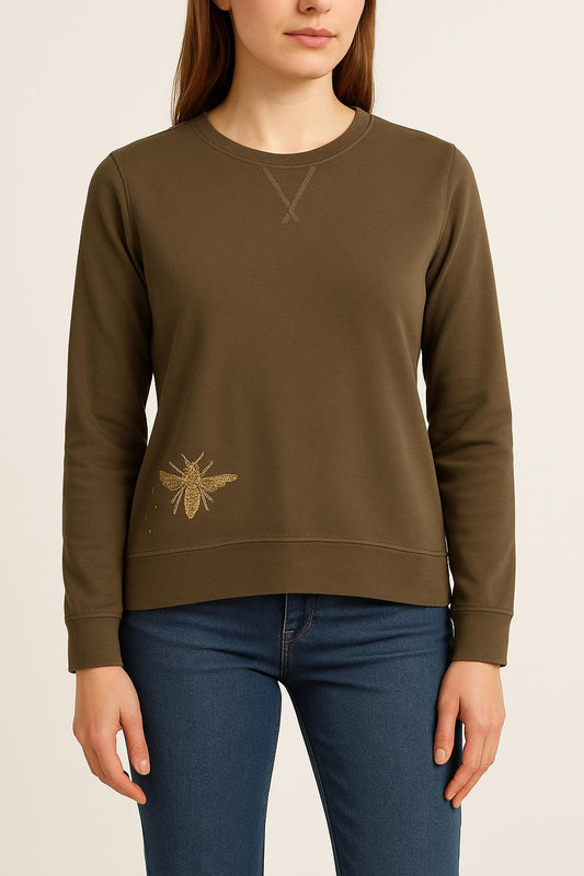 Sweat-shirt Vert - Taille XS/34