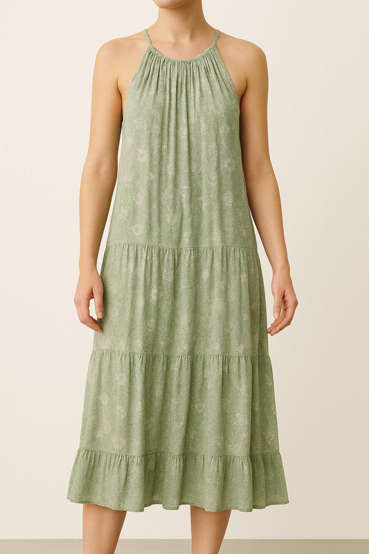 Robe Longue Verte - Taille M/38