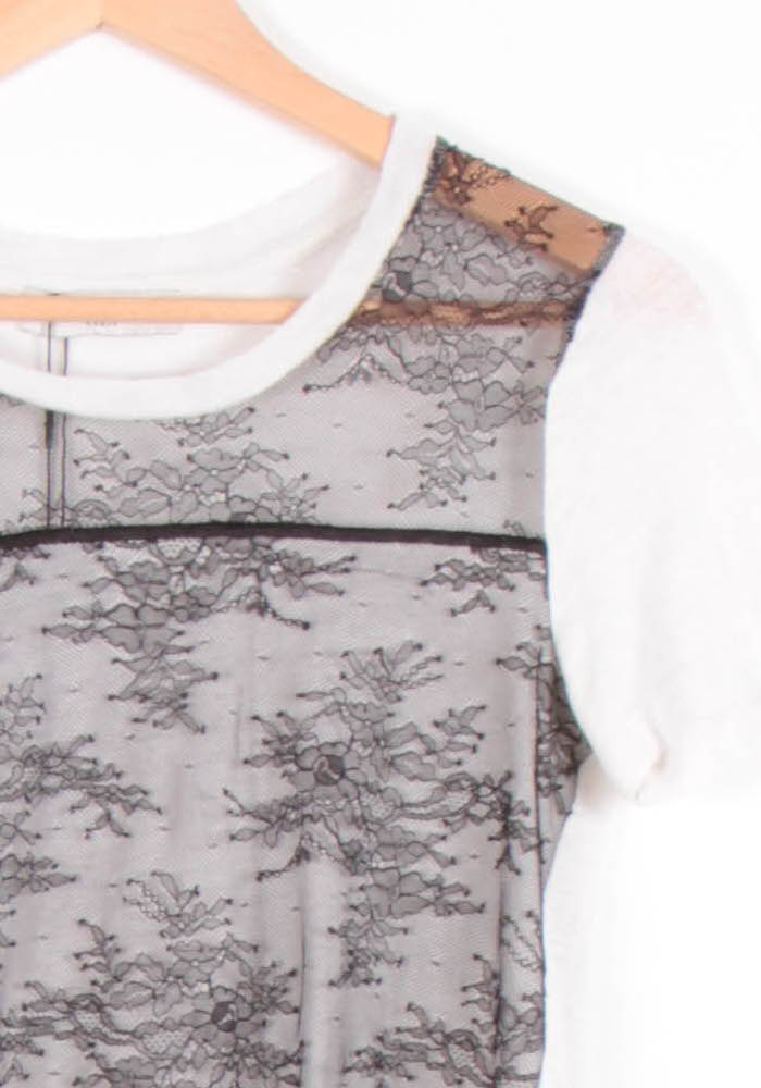 Tee shirt Gris et Blanc - Taille S/36