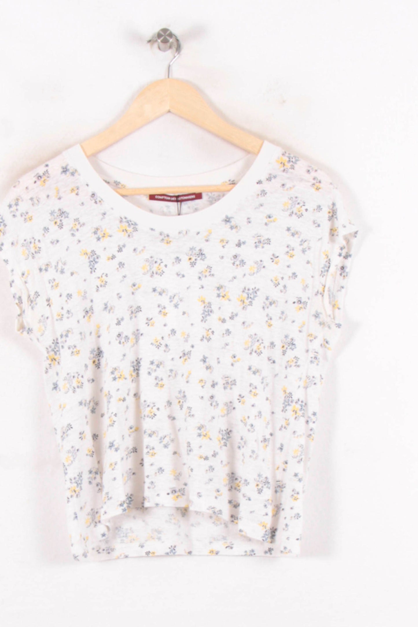 Tee-shirt Blanc et Jaune - Taille S/36