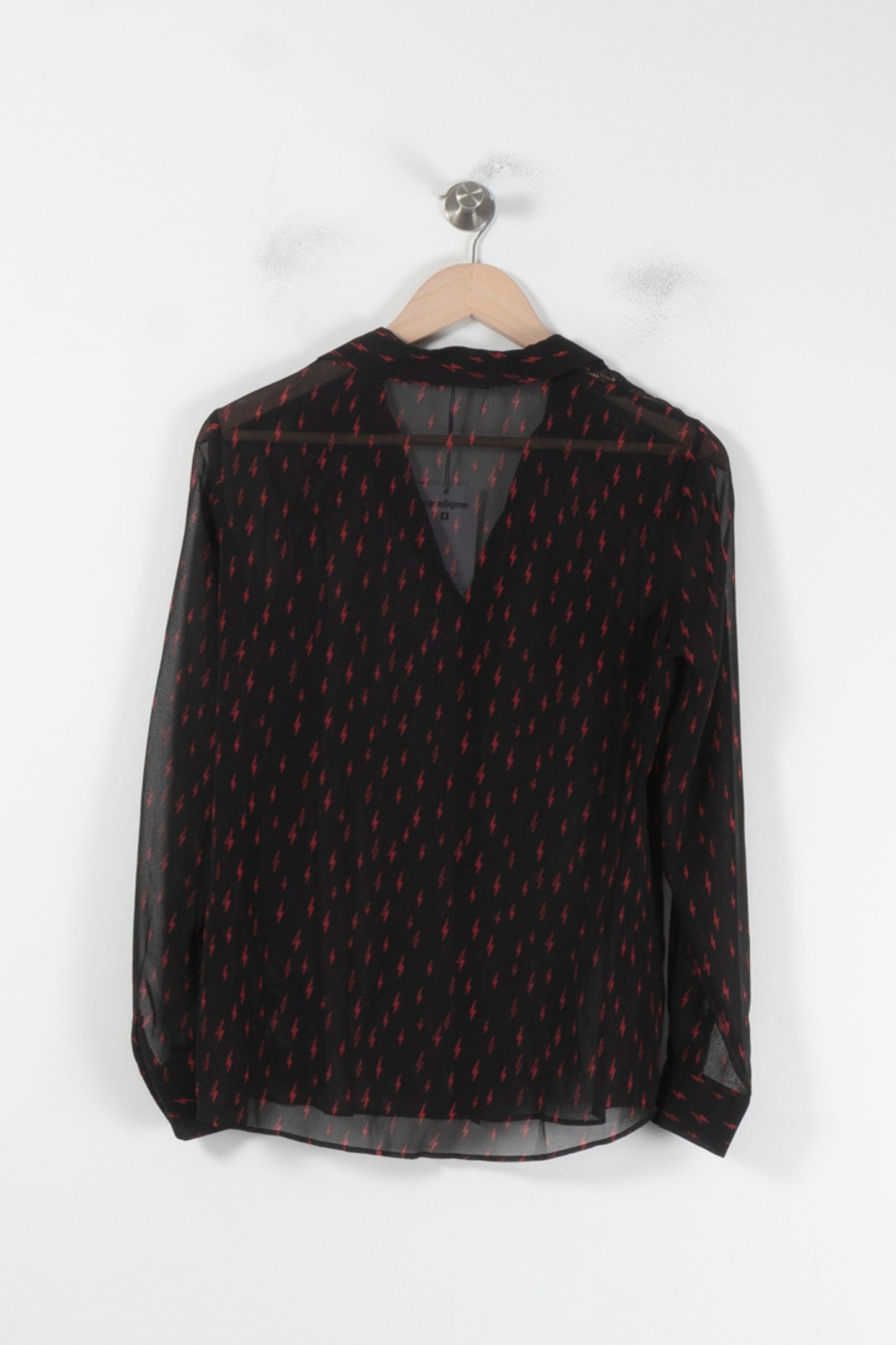 Blouse Noire et Rouge - Taille M/38