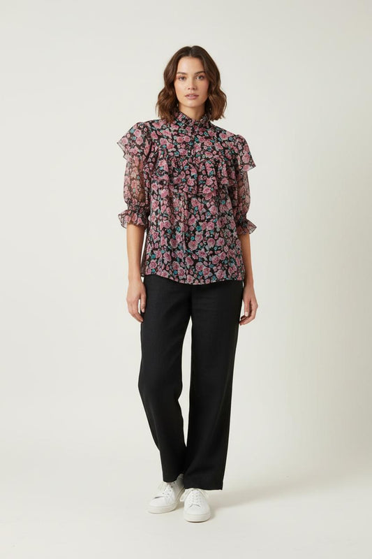 Blouse Fleurie Multicolore - Taille S/36