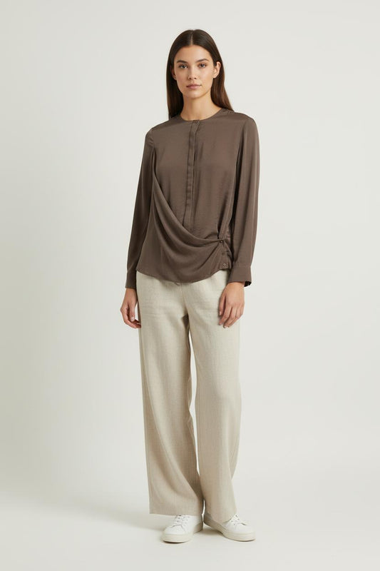 Blouse marron - Taille M/38