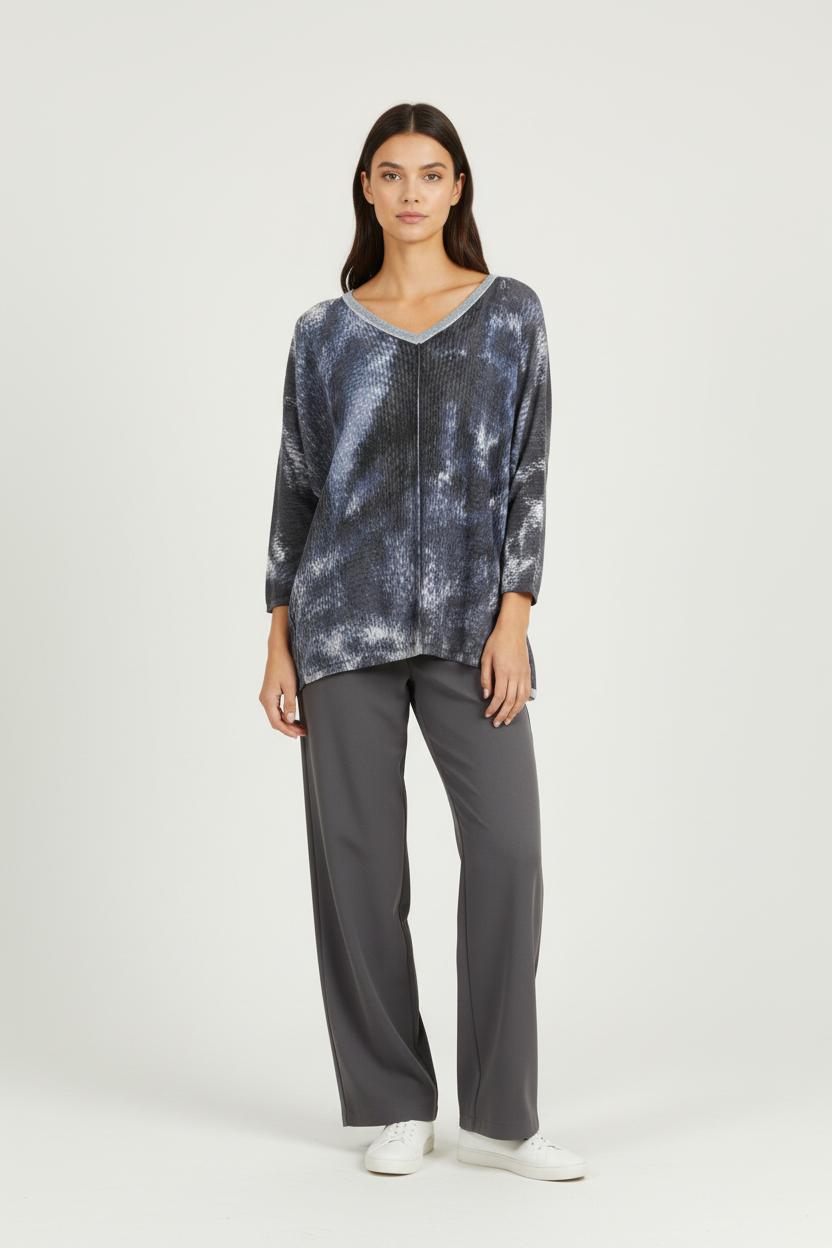 Cardigan Bleu et Gris - Taille M/38