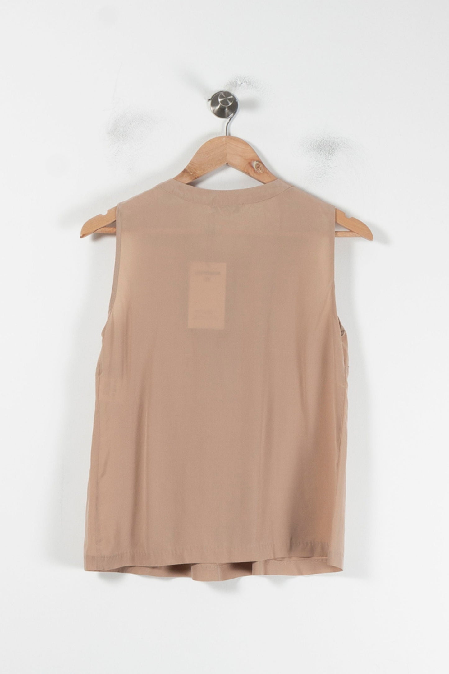 Blouse Sans Manches Beige - Taille M/38