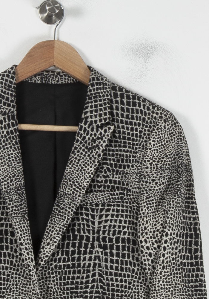 Veste De Tailleur Noire Et Blanche - Taille M/38