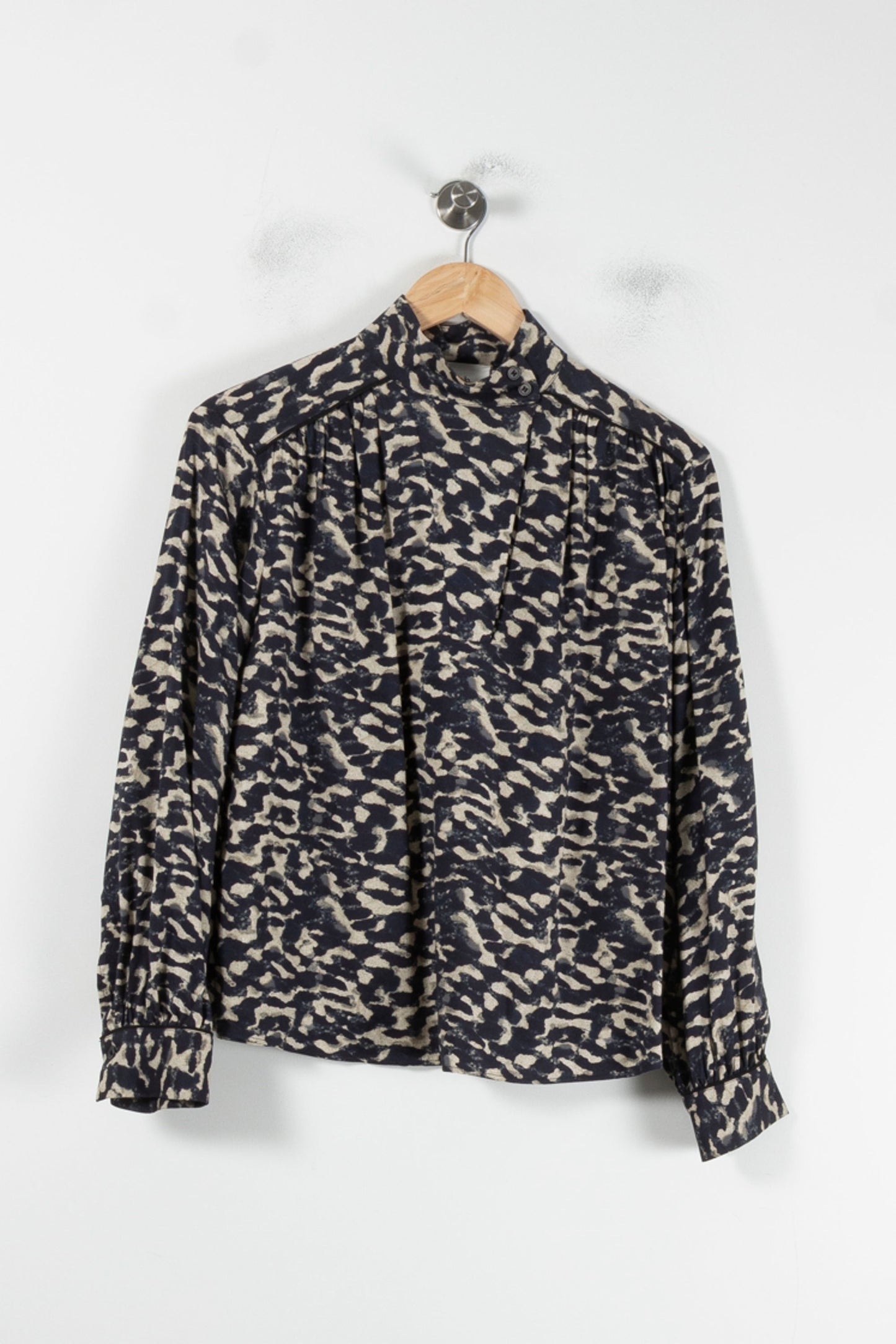 Blouse Noire et Beige - Taille XS/34