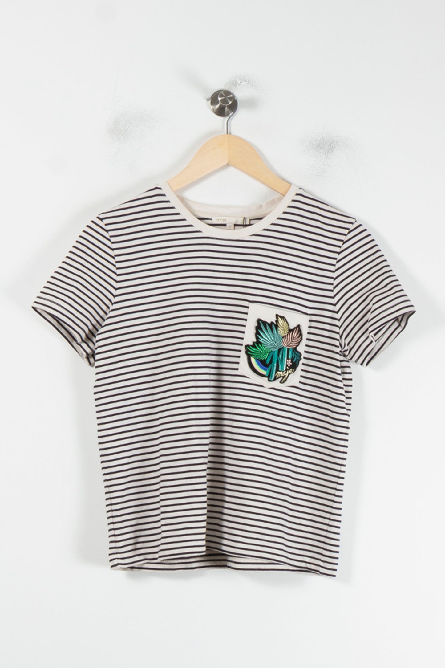 Tee-shirt Rayé Blanc et Noir - Taille L/40