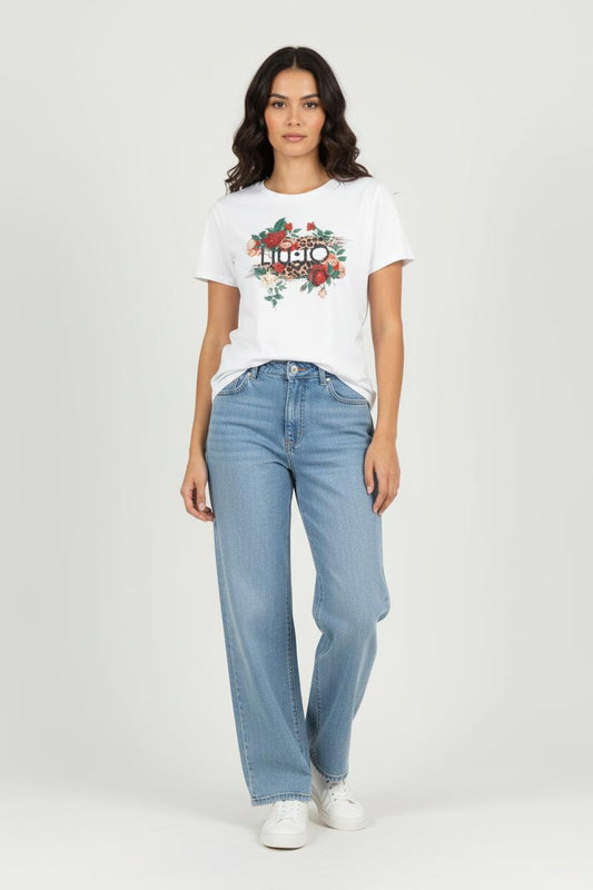 Tee-shirt Blanc multicolore - Taille XL/42