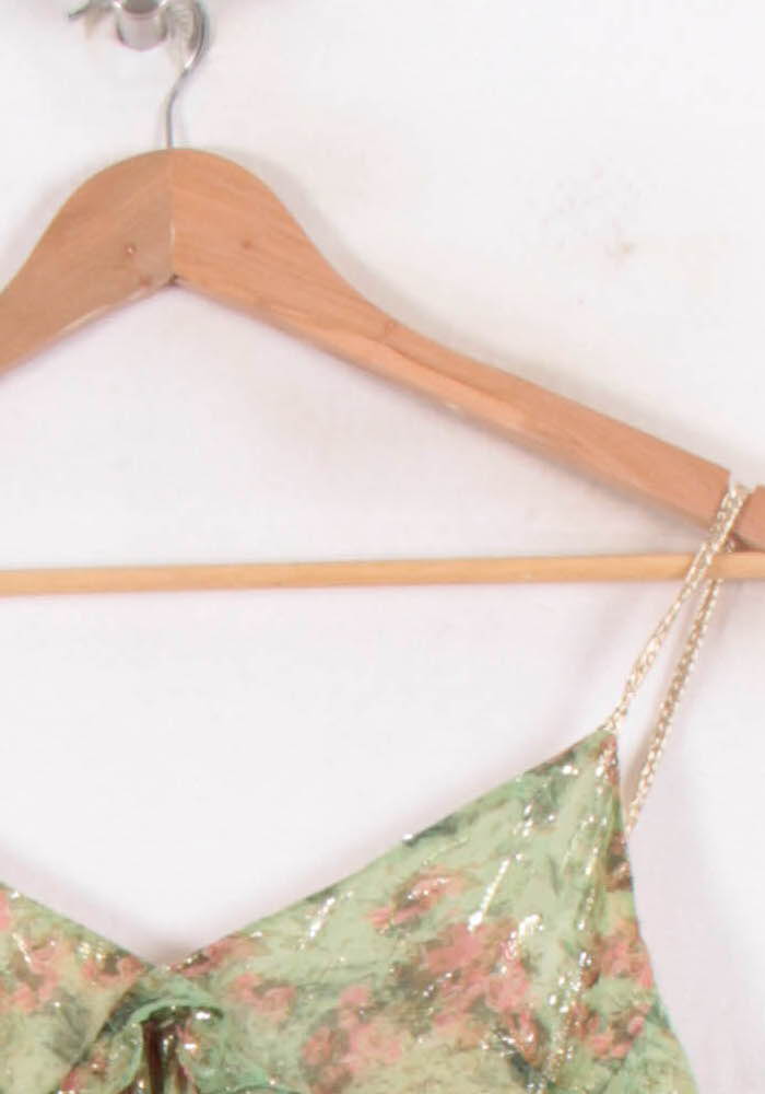 Top Vert et Rose - Taille S/36