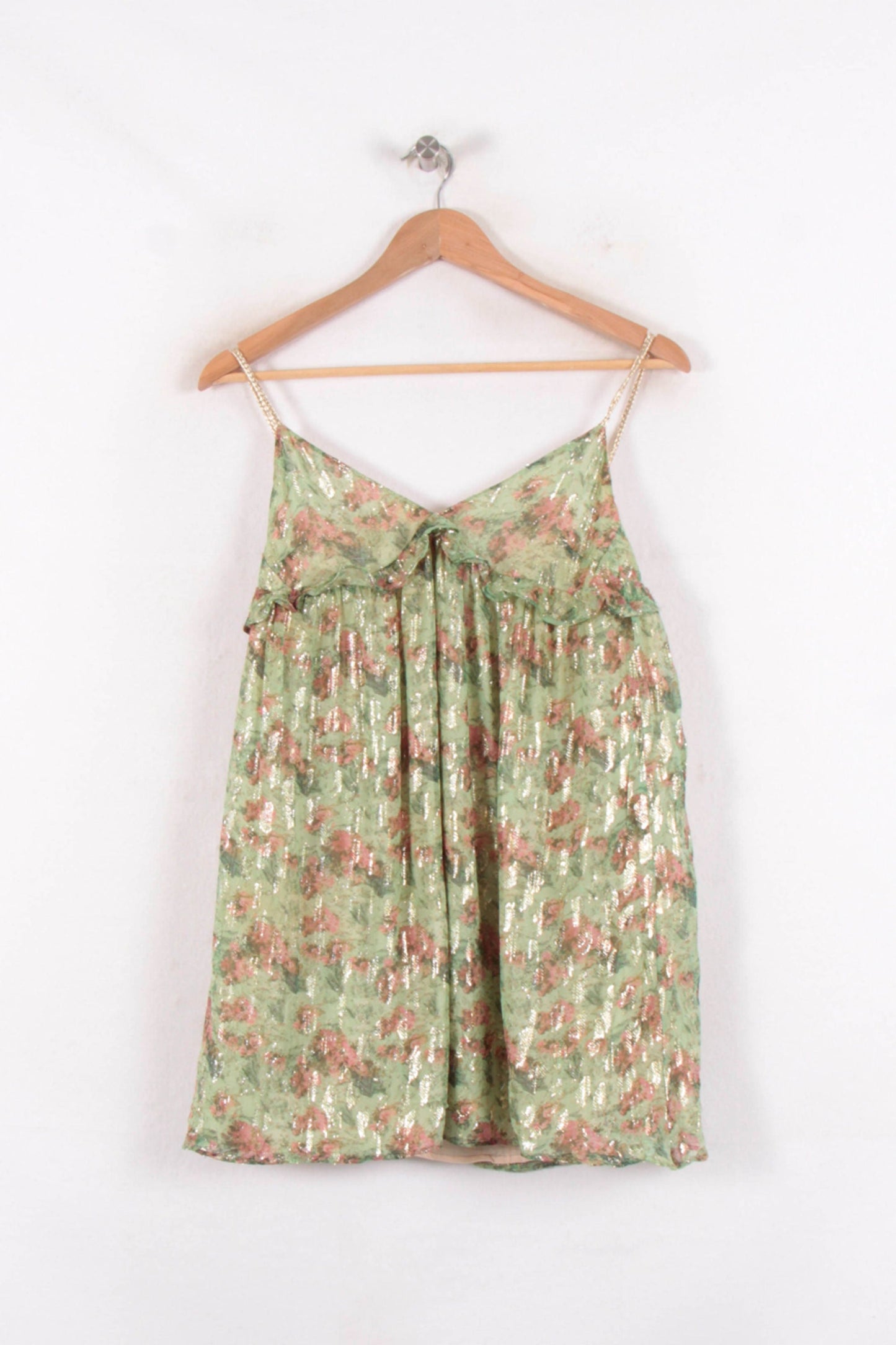 Top Vert et Rose - Taille S/36