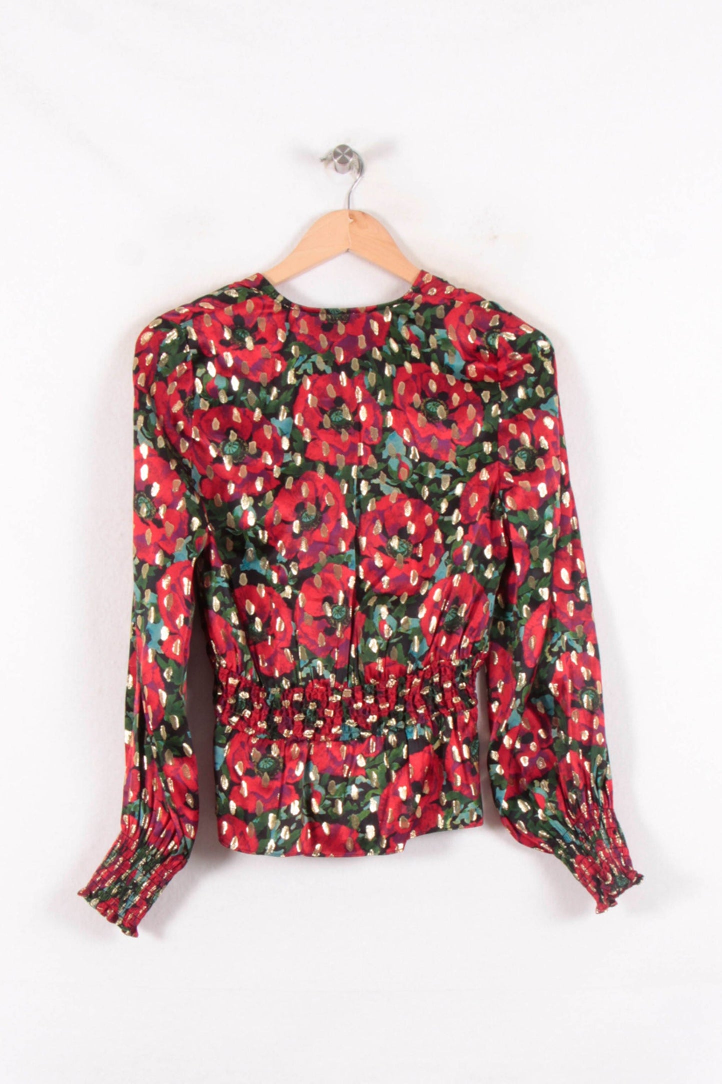 Blouse Rouge et Verte - Taille S/36