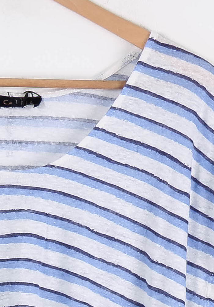 Tee-shirt Blanc et Bleu - Taille L/40