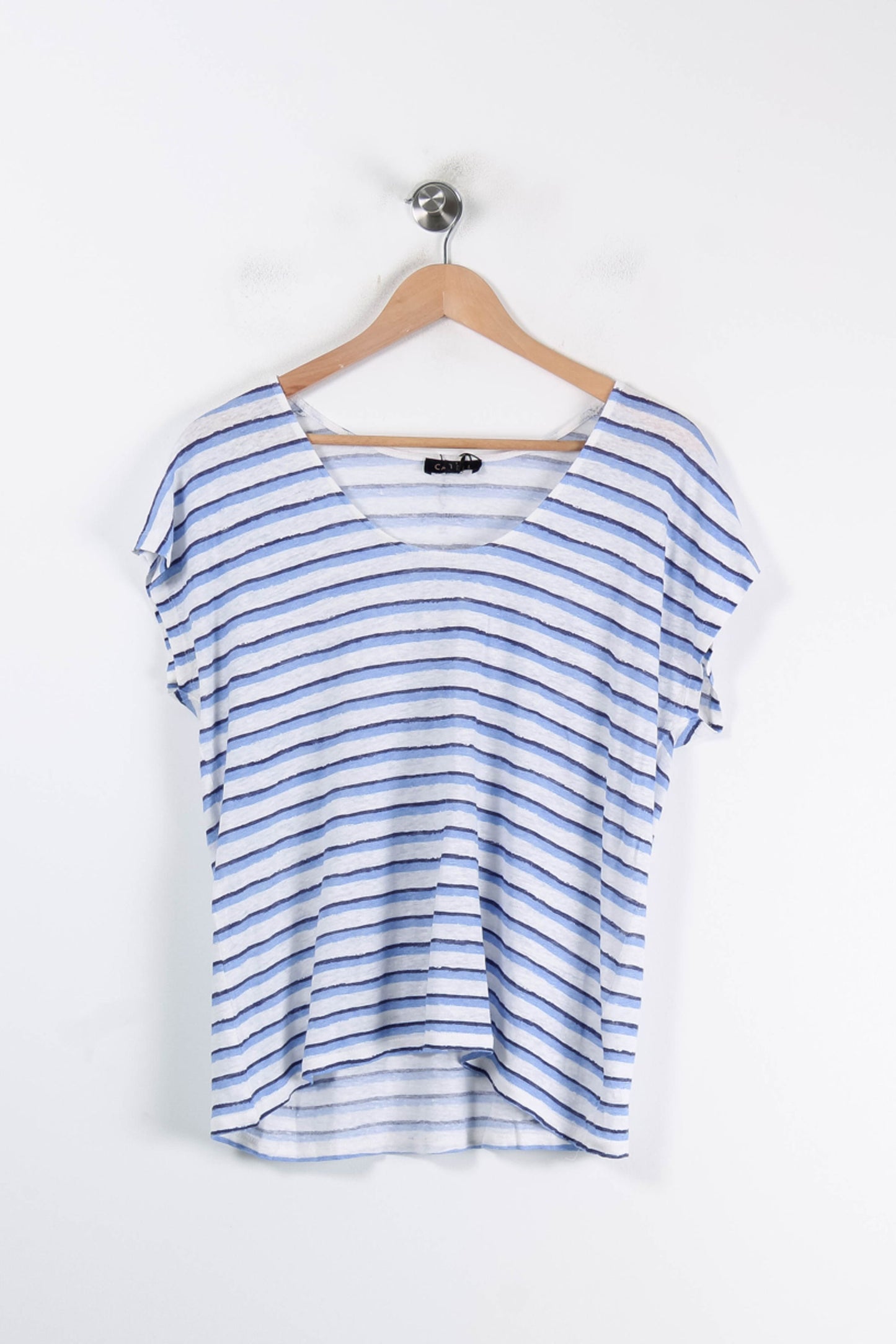 Tee-shirt Blanc et Bleu - Taille L/40