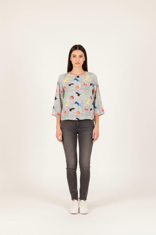 Blouse multicolore - Taille S/36